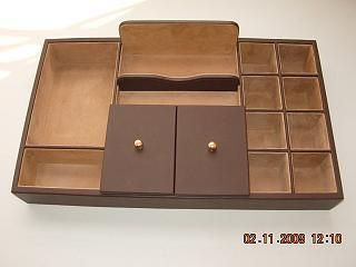 Leatherette  Dressing Tray for Men