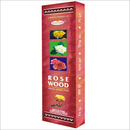 Rosewood Incense Sticks - Natural Rosewood Material | Mild Fragrance, Long Burning, Harmless, Soothing Effect