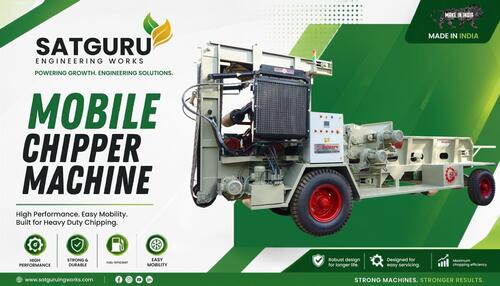 Wood Chipper Machine - Capacity: 3-15 T/Hr