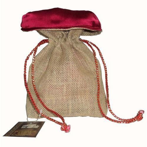 Jute Gift Bag - Water-Resistant Lamination, Customized Size with Eco-Friendly Agriculture Cane Handles, Attractive Designs