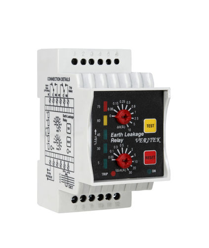 Digital Din Rail Earth Leakage Relay