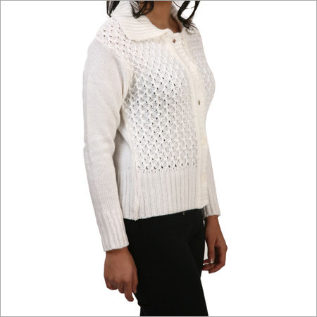 Ladies White Sweater