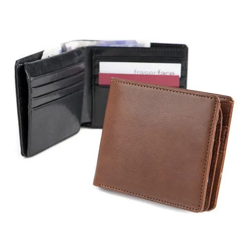 Mens Leather Hip Wallet - Color: Black And Brown