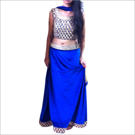 MIRROR WORK CHOLI & LEHENGA