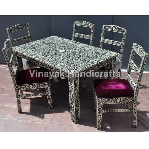 Bone Inlay Table Set