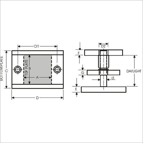 Steel Three Plated Centre Pillar Die Sets Capacity: 15-25 Liter/Day