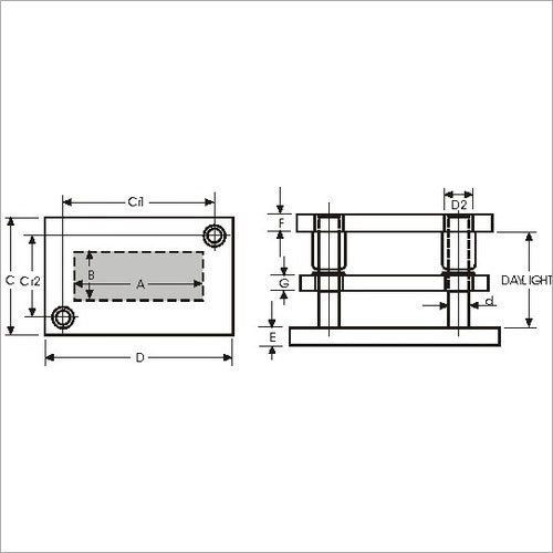 Steel Three Plated Diagonal Pillar Die Sets Capacity: 15-25 Liter/Day