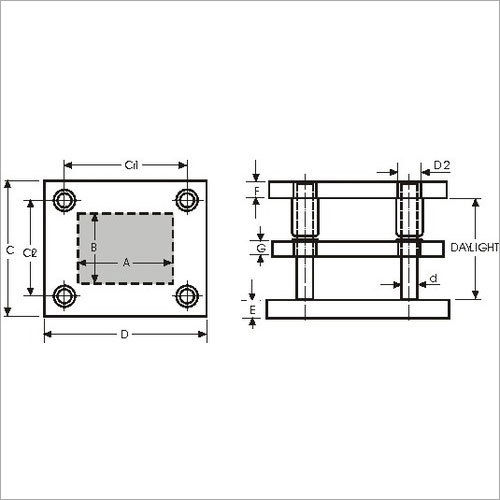 Steel Three Plated Four Pillar Die Sets