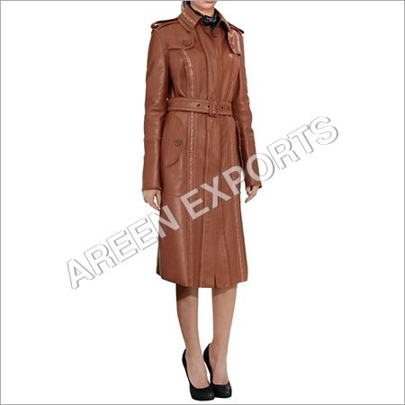 Women Leather Casual Coat