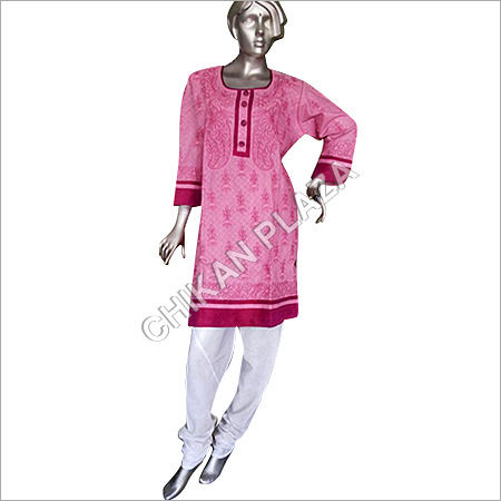 Maroon And Golden Fancy Ladies Kurtis