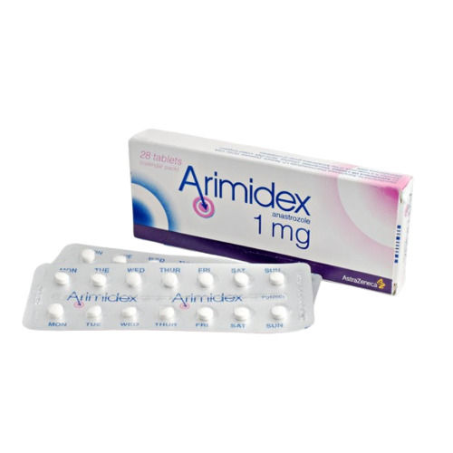 Arimidex Tablets - 28 Count Box | Hormone-Receptor-Positive Breast Cancer Treatment, Estrogen Inhibition, Post-Surgery and Radiation Use, Medical Supervision Required