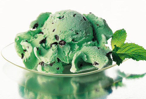 Green Mint Choco Chips Ice Cream