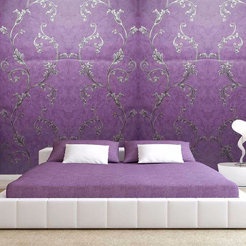 Purple  Cream Flower Wallpaper  Peace Purple Wallpaper Direct