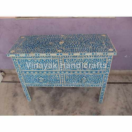 Bone Inlay Console - Customizable Design Options | Premium Quality Material And Unique Artistry