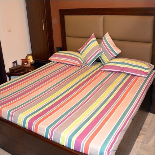 Stripped Bed Sheets By WAVES TEXTILES