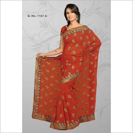 Ladies Hand Embroidered Sarees