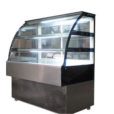 Curved Glass Refrigerated Countertop