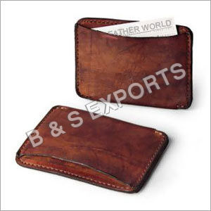 Brown Leather Card Holder Age Group: Suitable For All Ages