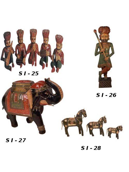 Wooden Decorative Animals Figure Dry Place