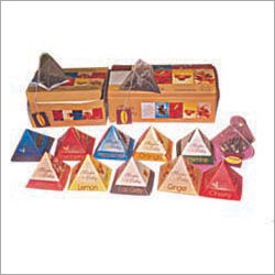 As Per Requirement Outer Box For Pyramid Tea Bags