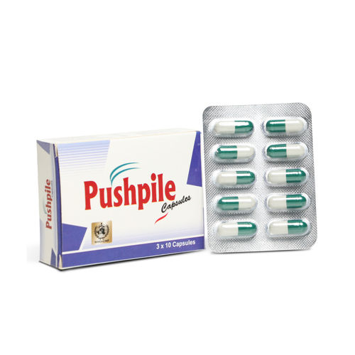 Pushpile Capsules for Internal or External Piles Bleeding Piles