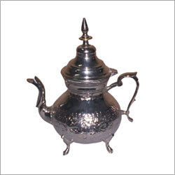 silver teapot