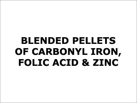 Blended Pellets Of Carbonyl Iron, Folic Acid & Zin Storage Basket