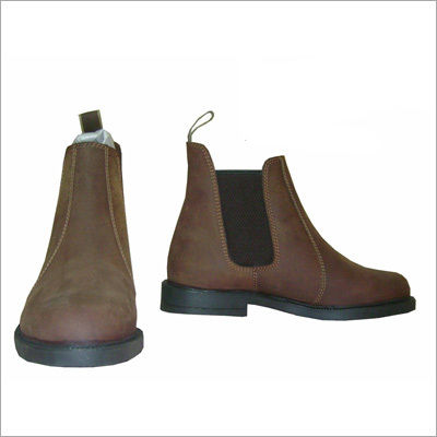 Leather Riding Boots With Double Wamp