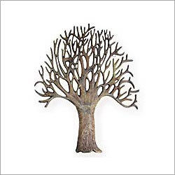 White Metal Tree Wall Decor