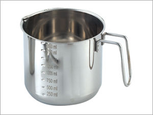 Brown Stainless Steel Measuring Jug