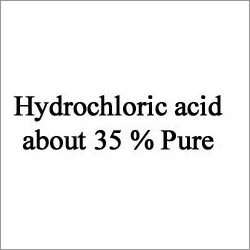 Hydrochloric Acid About 35 Percent