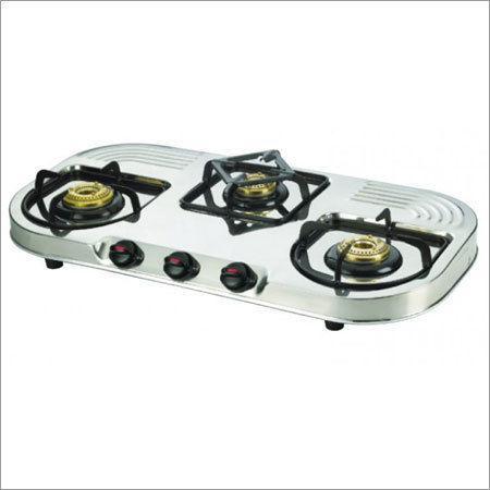 Natural Colour Three Gas Stoves Burner