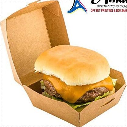 Square Shape Burger Corrugated Box