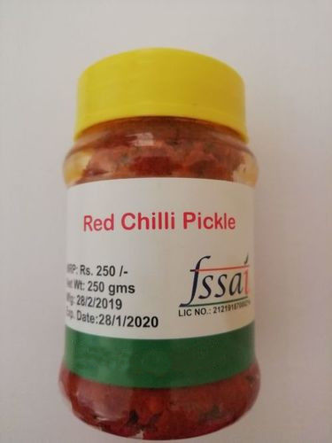 Spicy Red Chillie Pickles Weight: 250 Grams (G)