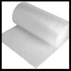 Bubble Wrap Film Roll - Plastic Material, Various Sizes, Translucent White Color - Tear Resistant, Strong and Durable for Safe Packaging