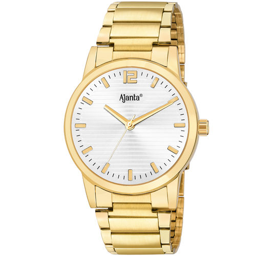 Gold-Tone and Black Diamond Analog Watch | GUESS