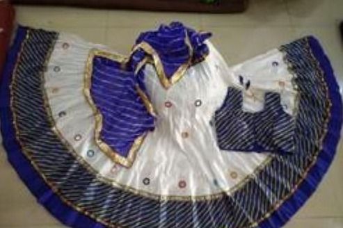 White And Blue Color Chaniya Choli