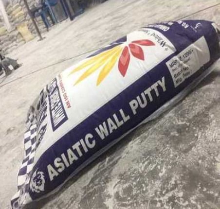 White Cement Based Asiatic Wall Putty Bags Application: Constructionnor Building Material