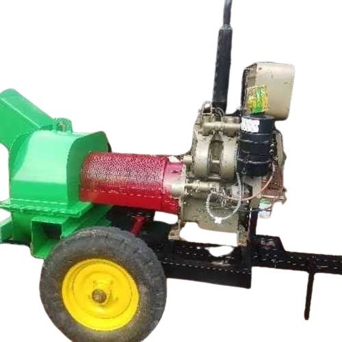 Diesel Engine Operated Agricultural Shredder - Color: Green