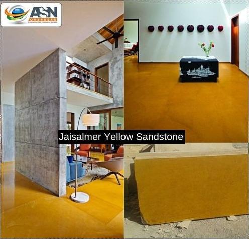 Sandstone With Yellow Color Application: Industrial