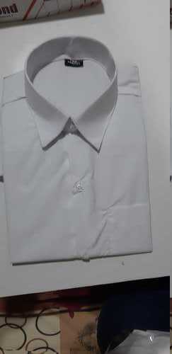 Breathable White Colored School Shirt