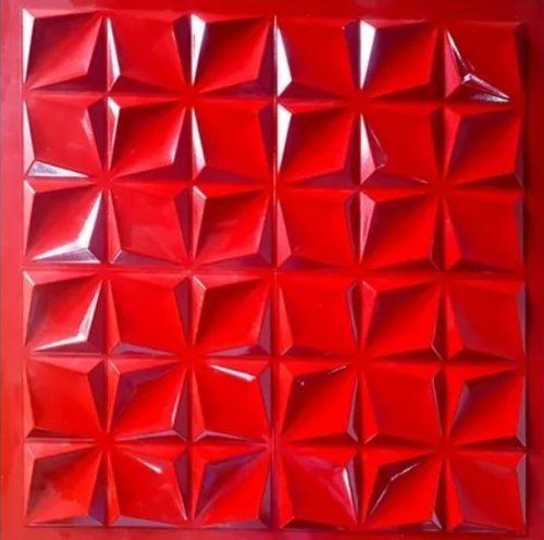 Pvc Pyramid Way Red Color Wall Tiles