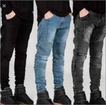 Black Mens Stretchable Denim Jeans