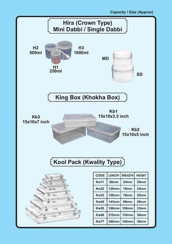 Household Plastic Container - Various Sizes, White, Yellow, Red Sauce Bottles, Measuring Jar, Plastic Boxes, Oil Cans