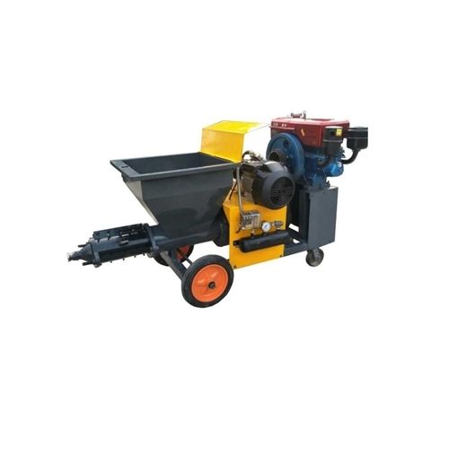 Diesel Mortar Spraying Machine For Wall Plastering Power Source: Electric