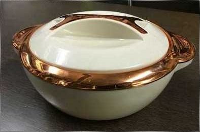 White Fine Finish Plastic Hotpot