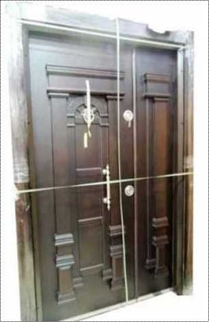 Brown New Design Wooden Armoured Door