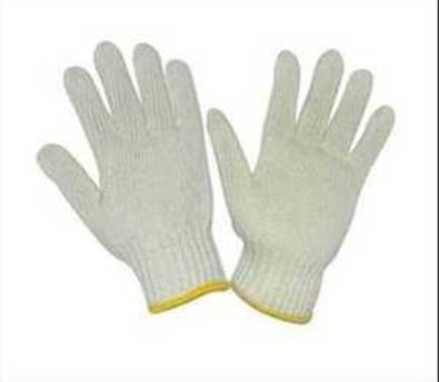 White Double Palm Safety Gloves