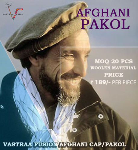 Afgani Pakol Woolen Cap, Topi