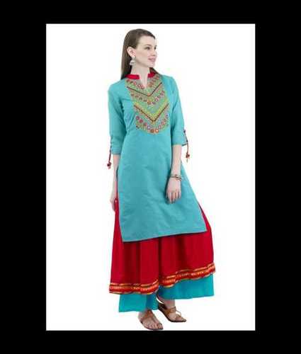 Pink Ladies Pure Cotton Kurtis